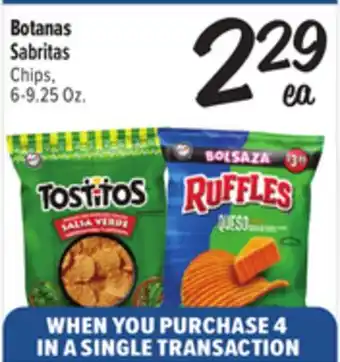 El Super Botanas Sabritas Chips offer