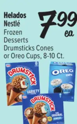 El Super Nestlé Frozen Desserts Drumsticks Cones or Oreo Cups offer