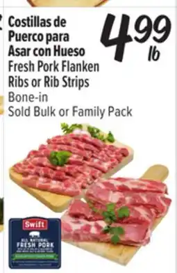 El Super Fresh Pork Flanken Ribs or Rib Strips Bone-in offer