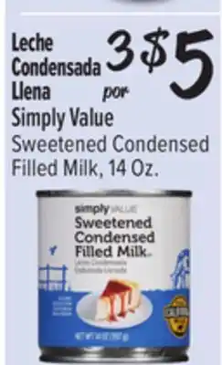 El Super Simply Value Sweetened Condensed Filled Milk offer