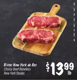 El Super Choice Beef Boneless New York Steaks offer