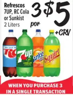 El Super 7UP, RC Cola or Sunkist offer