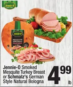 Super King Markets Jennie-O Smoked Mesquite Turkey Breast or Schmalz's German Style Natural Bologna offer