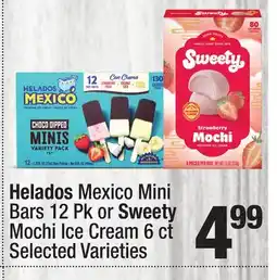 Super King Markets Helados Mexico Mini Bars 12 Pk or Sweety Mochi Ice Cream 6 ct offer