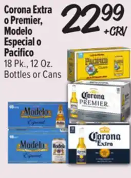 El Super Corona Extra o Premier, Modelo Especial o Pacifico offer