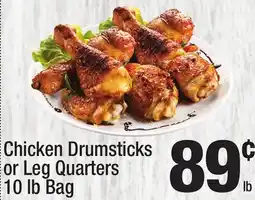 Super King Markets Chicken Drumsticks or Leg Quarters offer