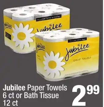 Super King Markets Jubilee Paper Towels 6 ct or Bath Tissue 12 ct offer