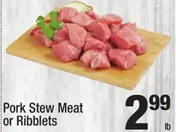 Super King Markets Pork Stew Meat or Ribblets offer