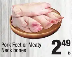 Super King Markets Pork Feet or Meaty Neck bones offer