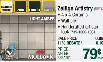 Menards Zellige Artistry offer