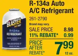 Menards R-134a Auto A/C Refrigerant offer
