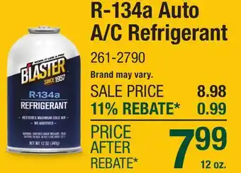 Menards R-134a Auto A/C Refrigerant offer