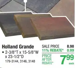Menards Holland Grande offer