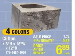 Menards Clifton offer