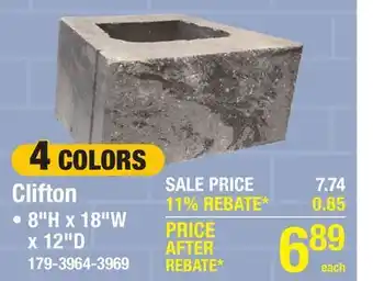 Menards Clifton offer