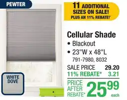 Menards Cellular Shade offer