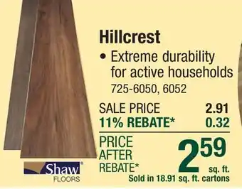 Menards Hillcrest offer