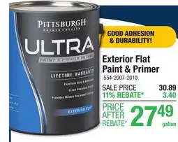 Menards Exterior Flat Paint & Primer offer