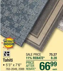 Menards Tahiti Area Rugs offer
