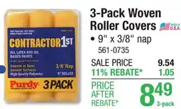 Menards 3-Pack Woven Roller Covers offer