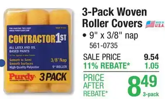 Menards 3-Pack Woven Roller Covers offer