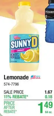 Menards Lemonade offer