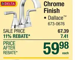 Menards Chrome Finish offer