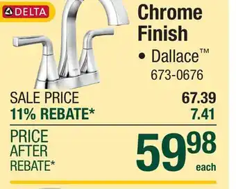 Menards Chrome Finish offer