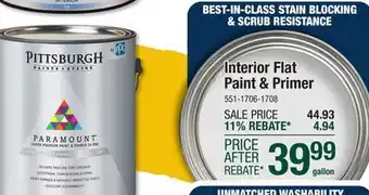Menards Interior Flat Paint & Primer offer