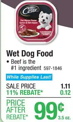 Menards Wet Dog Food offer