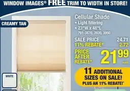 Menards Cellular Shade offer