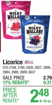 Menards Licorice offer