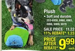 Menards Plush offer
