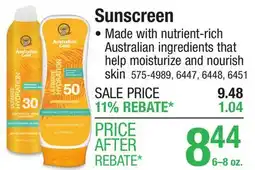 Menards Sunscreen offer