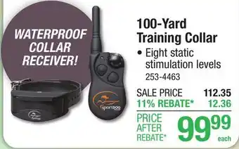 Menards 100-Yard Training Collar offer