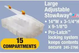 Menards Large Adjustable StowAway offer