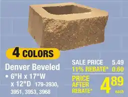 Menards Denver Beveled offer