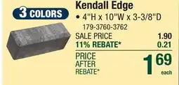 Menards Kendall Edge offer