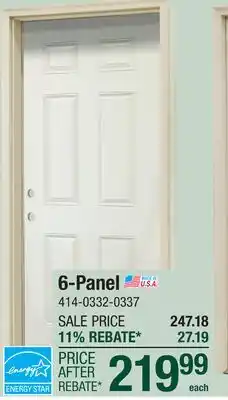 Menards 6-Panel offer