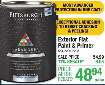 Menards Exterior Flats Paint & Primer offer