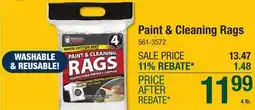 Menards Paint & Cleaning Rags offer