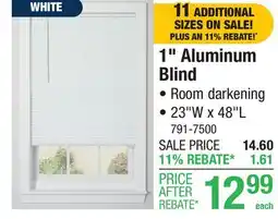 Menards 1 Aluminum Blind offer