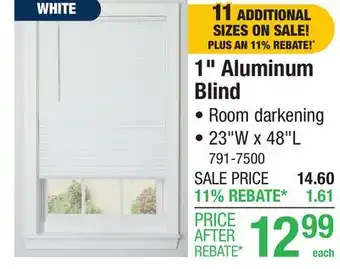 Menards 1 Aluminum Blind offer