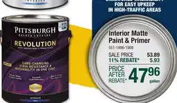 Menards Interior Matte Paint & Primer offer