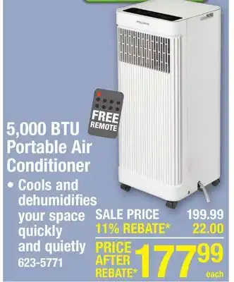 Menards 5,000 BTU Portable Air Conditioner offer