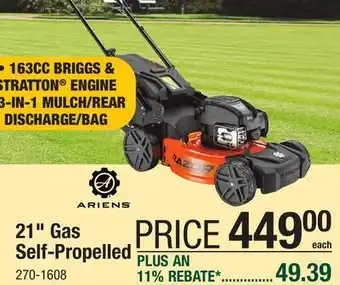 Menards 21 Gas Self-Propelled offer