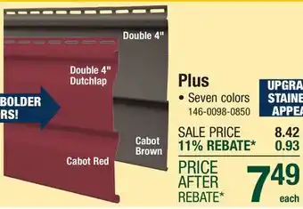 Menards Plus offer