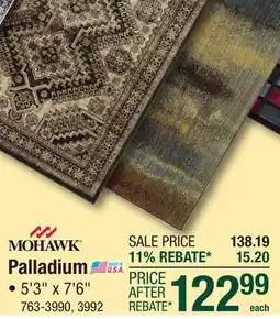 Menards Palladium Area Rugs offer