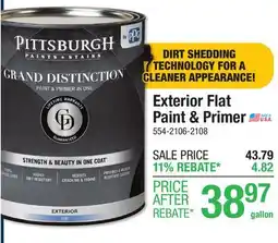 Menards Exterior Flat Paint & Primer offer