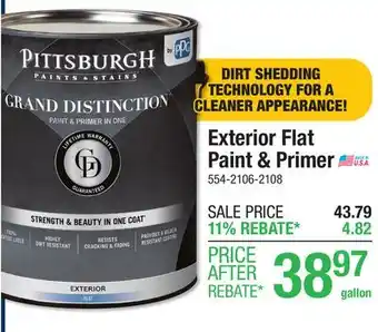 Menards Exterior Flat Paint & Primer offer